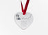 Bearded Collie Walk Beside Us Ceramic Heart